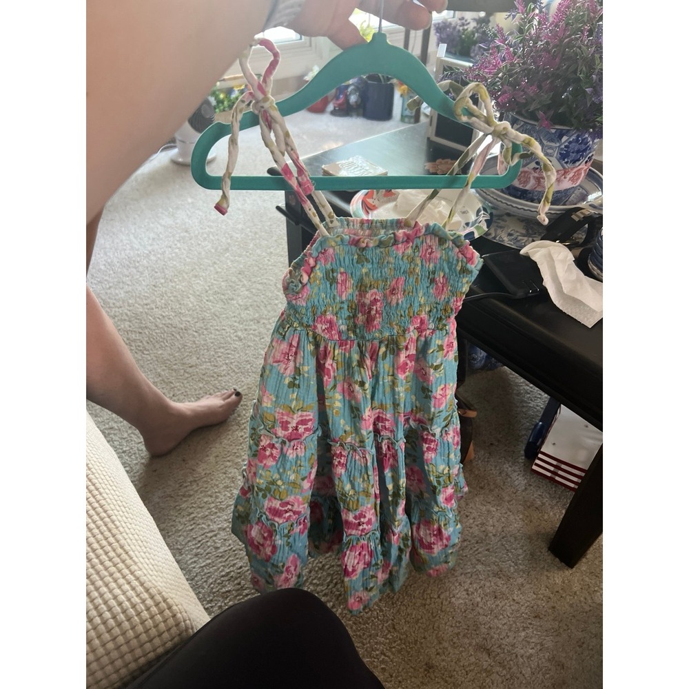 SweetHoney blue floral dress girls‎ 2T
